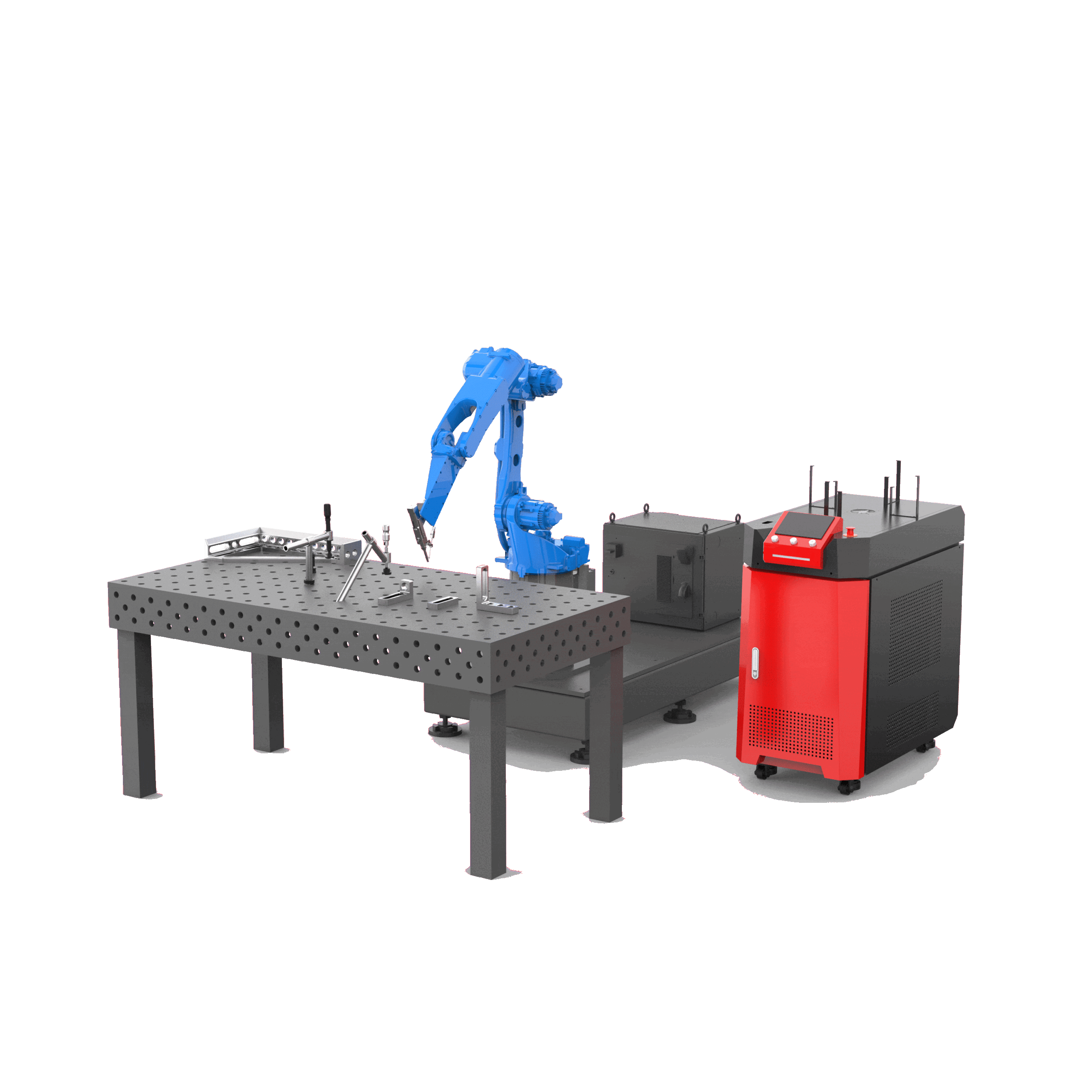 industrial robot welding workstation